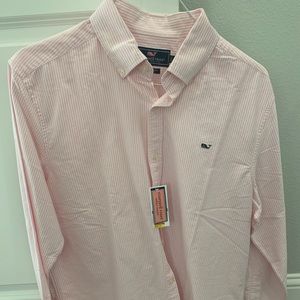 Vineyard Vines Men’s Large Pink Oxford